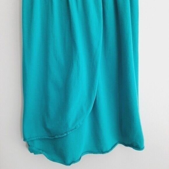 BILLABONG Tank Top Tunic Ruffle Neckline Blue Sz M Flawed - Picture 4 of 9